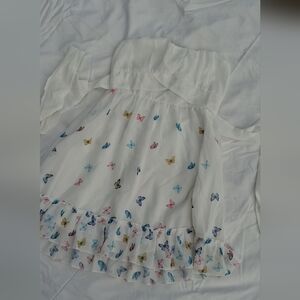 Butterfly Print Kids Casual Dress
